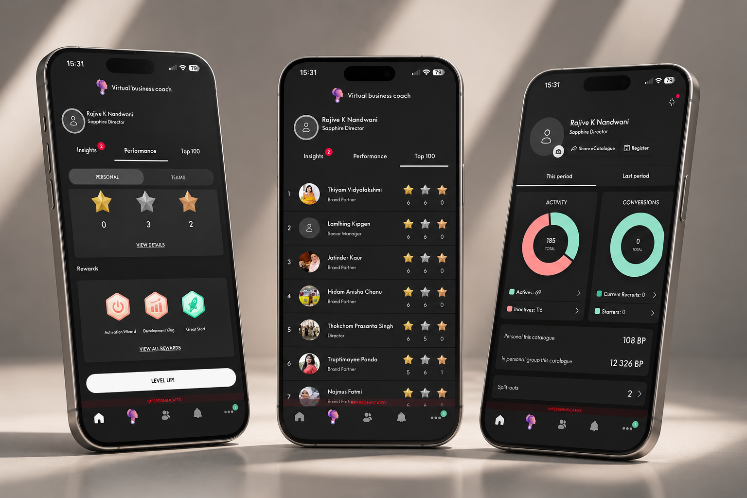 Oriflame · Business App / Growth — Virtual Business Coach